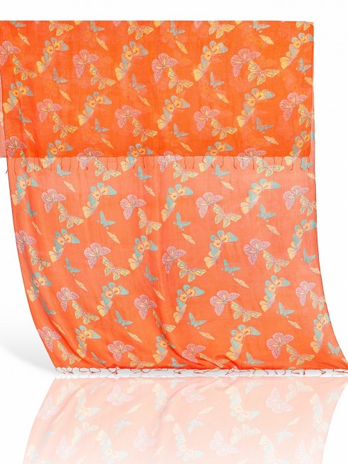 Палантин Женский S-BUTTERFLY/ORANGE